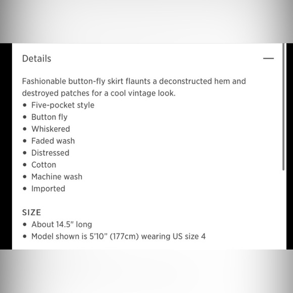 Free People Denim Skirt - Picture 6 of 6